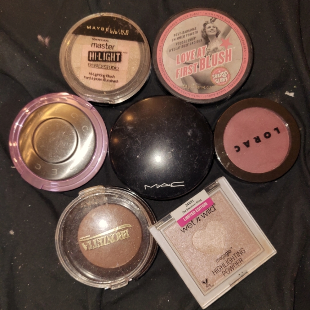 Blush and bronzer lorac Maybelline lot of 8
